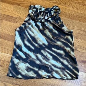 Halter -like sleeve with roll collar top New Directions XL